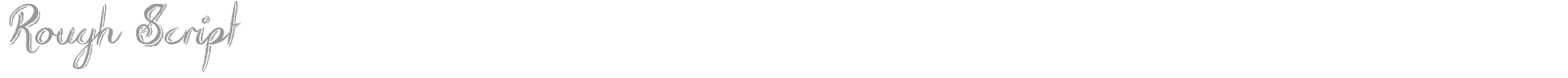 Rough Script font preview